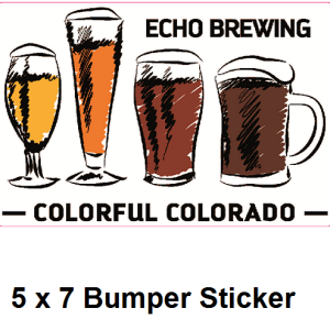 Echo Colorful Colorado Bumper Sticker