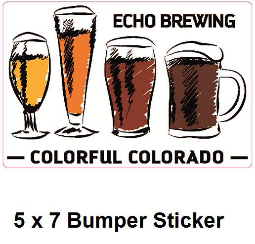 Echo Colorful Colorado Bumper Sticker